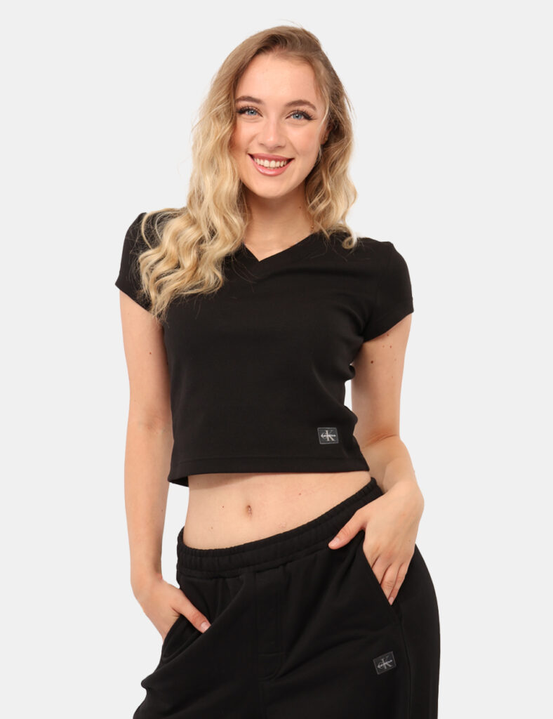 Abbigliamento donna scontato - T-shirt Calvin Klein Nero