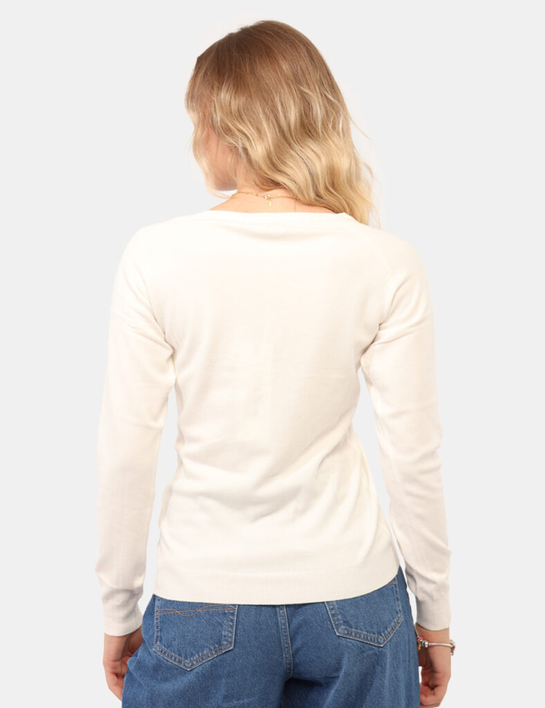 Abbigliamento donna scontato - Maglia Yes Zee Bianco