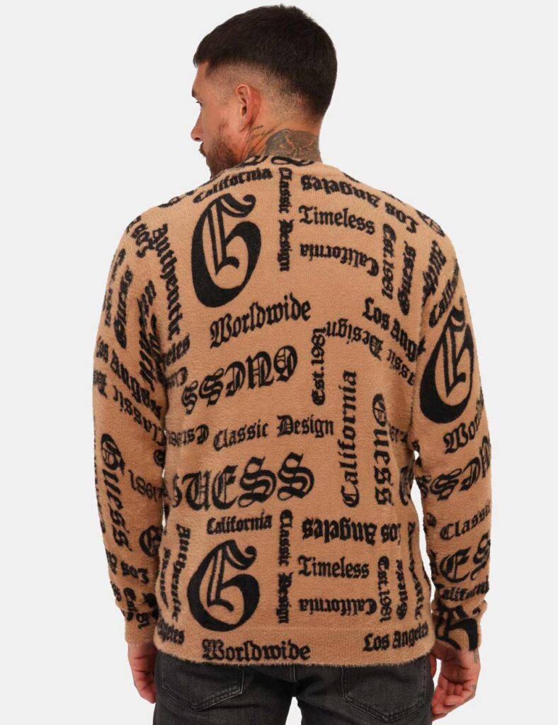 Cardigan Guess Marrone Taglia L
