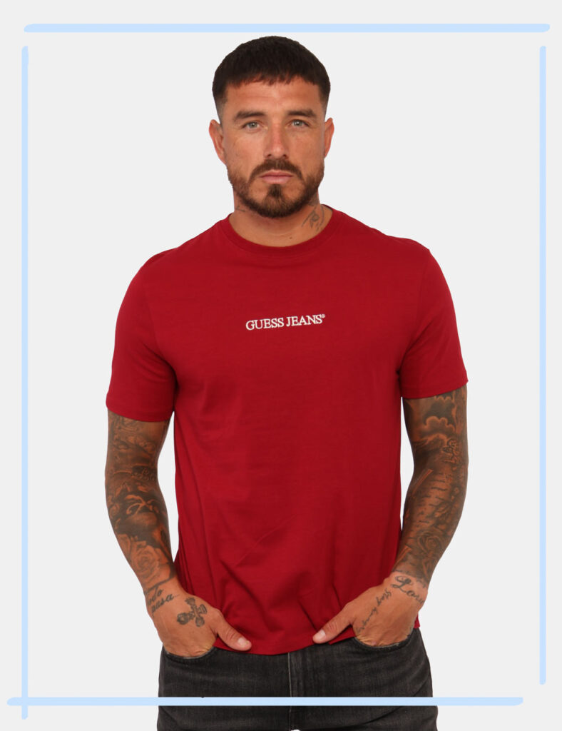 T shirt Guess Bordeaux Taglia L