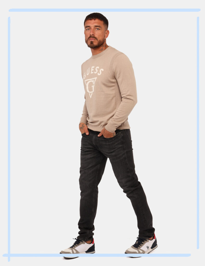 Jeans da uomo scontati - Jeans Guess Nero Taglia 32