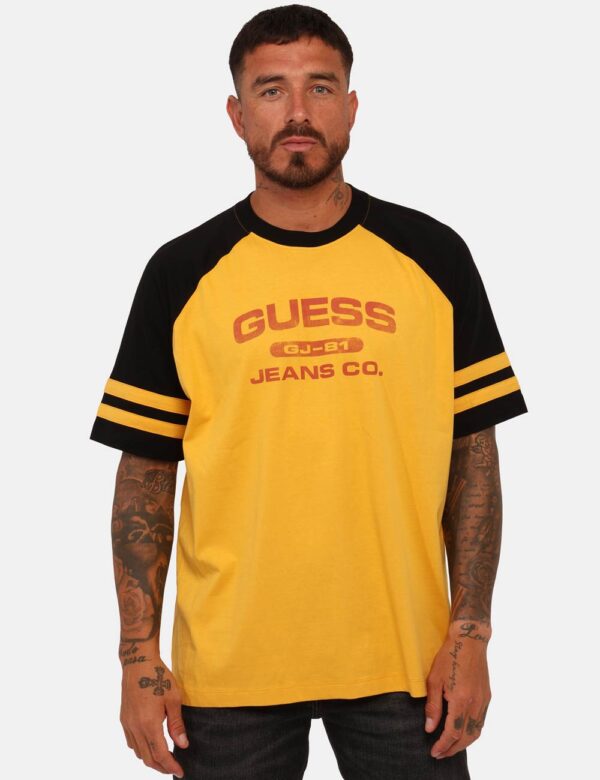 T-shirt Guess Nero Taglia L - L’articolo appartiene al campionario esclusivo di stagione: pezzo unico.Cod. art. M5BI35K8FQ4