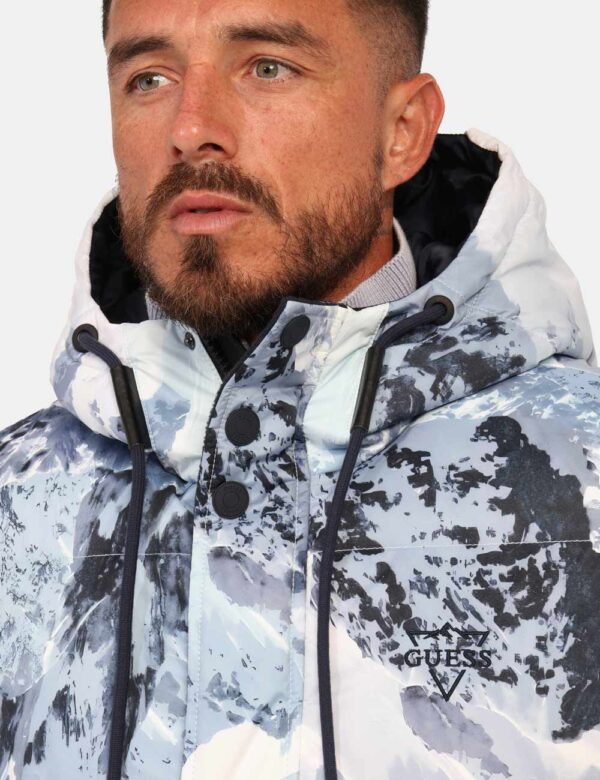 Piumino Guess Azzurro Taglia L - L’articolo appartiene al campionario esclusivo di stagione: pezzo unico.Cod. art. M5BL0OW32