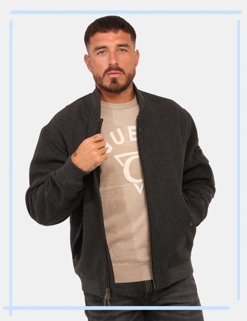 Bomber Guess Grigio Taglia L