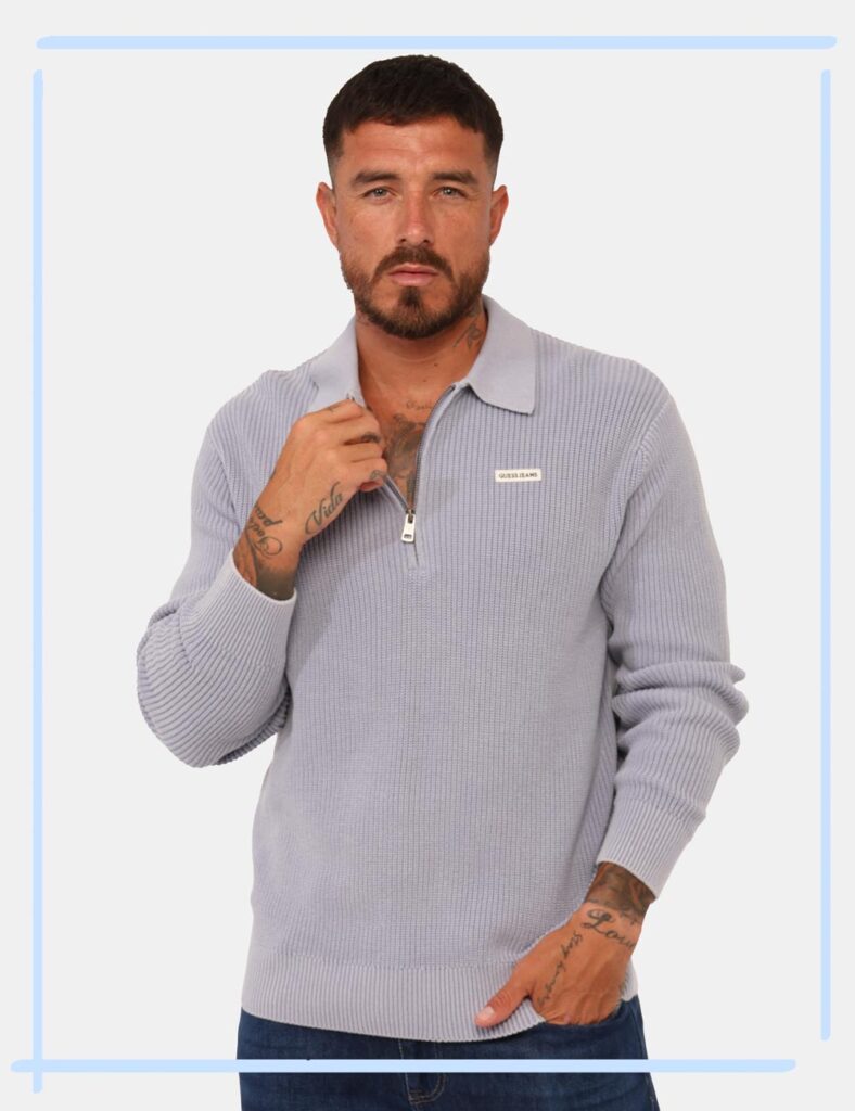 Maglione Guess Azzurro Taglia L