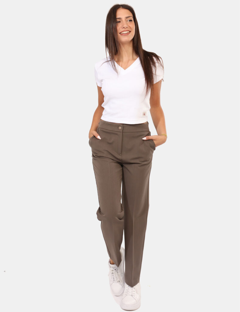 Abbigliamento donna scontato - Pantaloni Materica Grigio