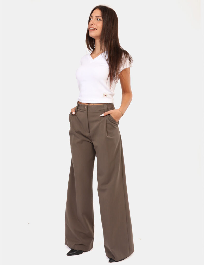 Abbigliamento donna scontato - Pantaloni Materica Grigio