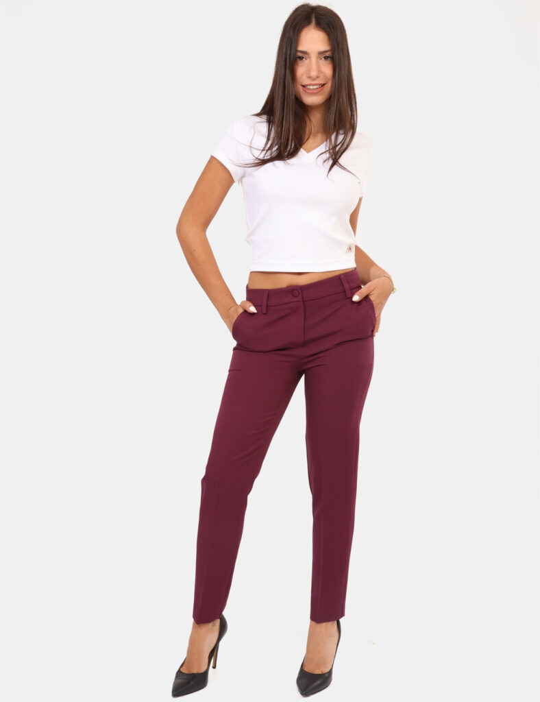 Abbigliamento donna scontato - Pantaloni Materica Viola