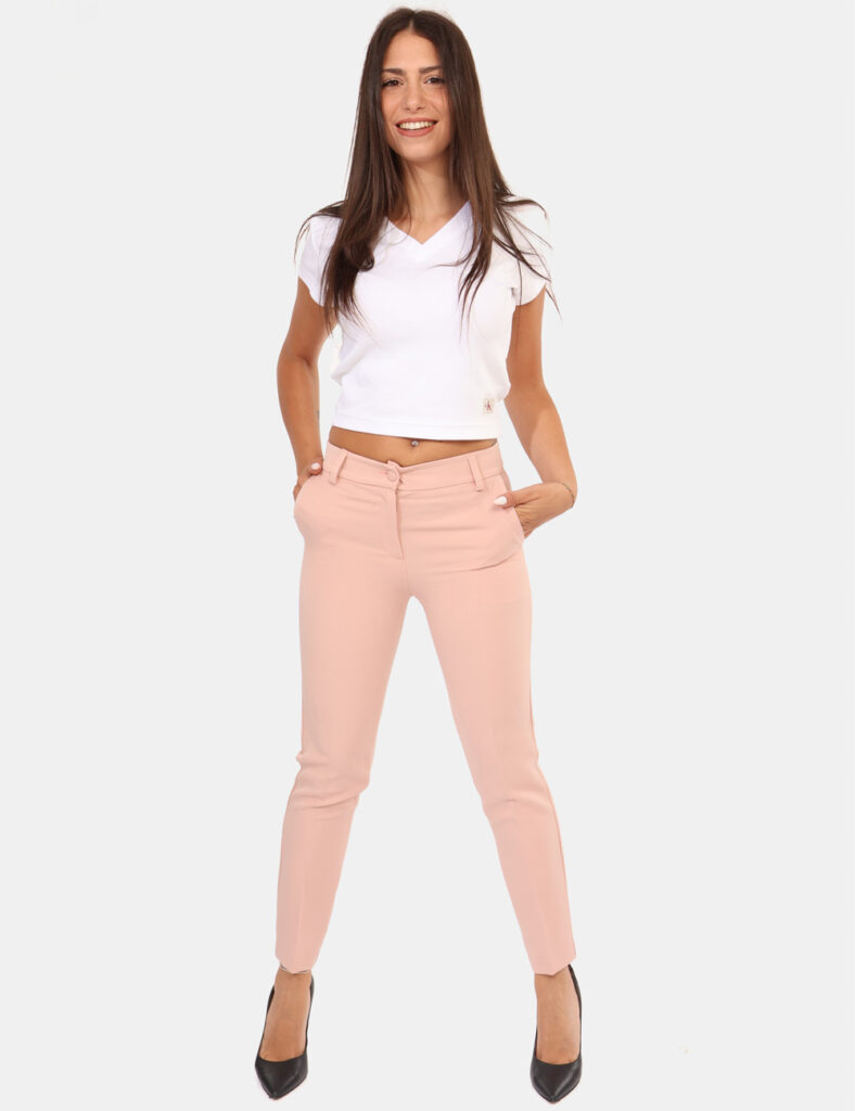 Abbigliamento donna scontato - Pantaloni Materica Rosa
