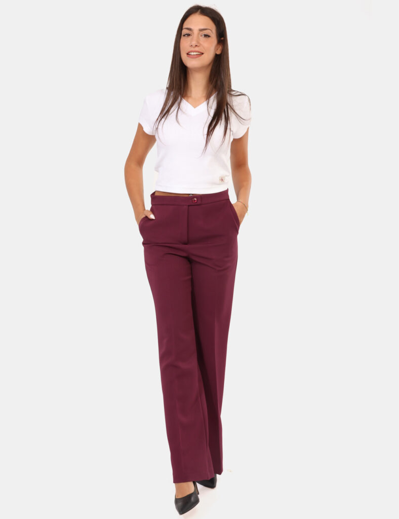 Abbigliamento donna scontato - Pantaloni Materica Viola