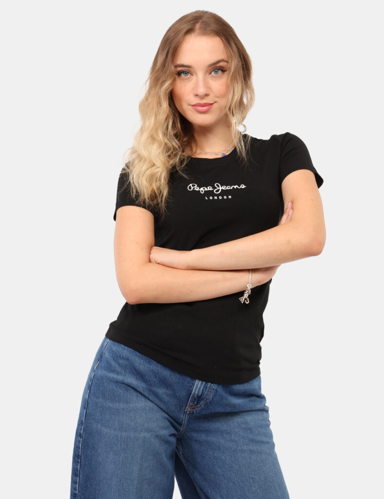 Abbigliamento donna scontato - T-shirt Pepe Jeans Nero