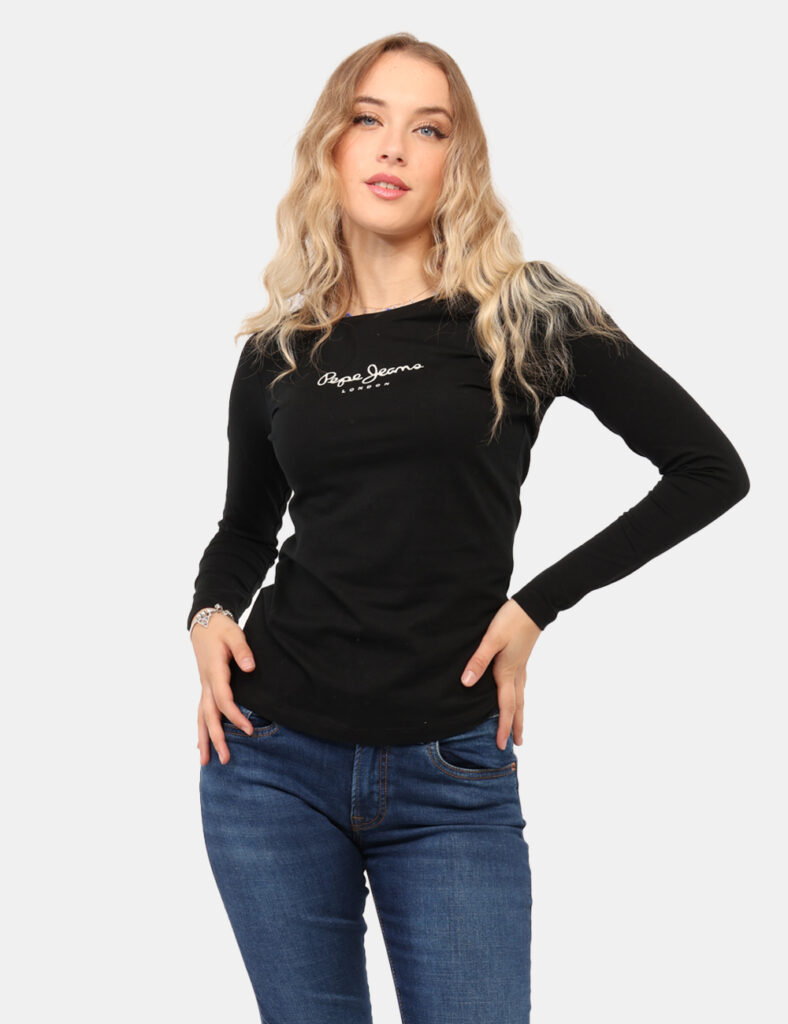 Abbigliamento donna scontato - T-shirt Pepe Jeans Nero