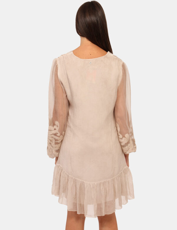 Vestito Guess Beige Taglia s - L’articolo appartiene al campionario esclusivo di stagione: pezzo unico.Cod. art. W5BK76WE550