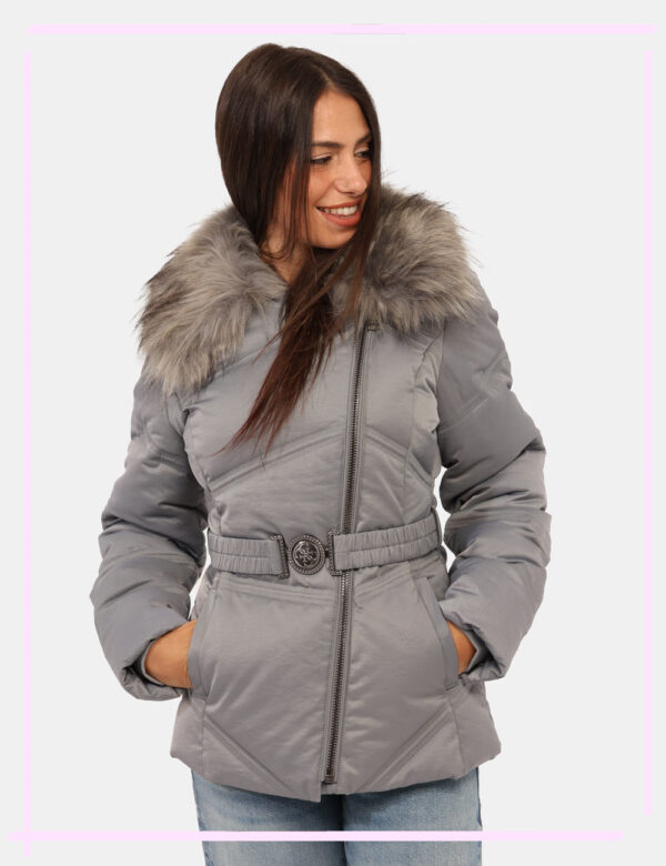 Piumino Guess Grigio Taglia S - L’articolo appartiene al campionario esclusivo di stagione: pezzo unico.Cod. art. W5BL32WG09