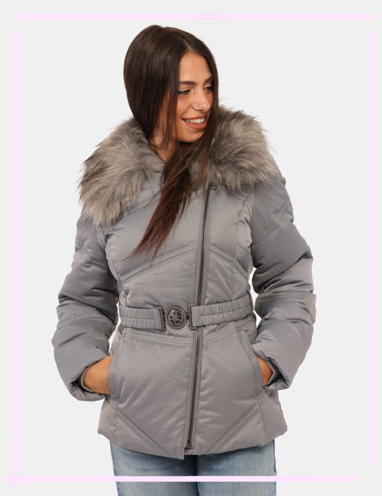 Piumino Guess Grigio Taglia S - L’articolo appartiene al campionario esclusivo di stagione: pezzo unico.Cod. art. W5BL32WG09