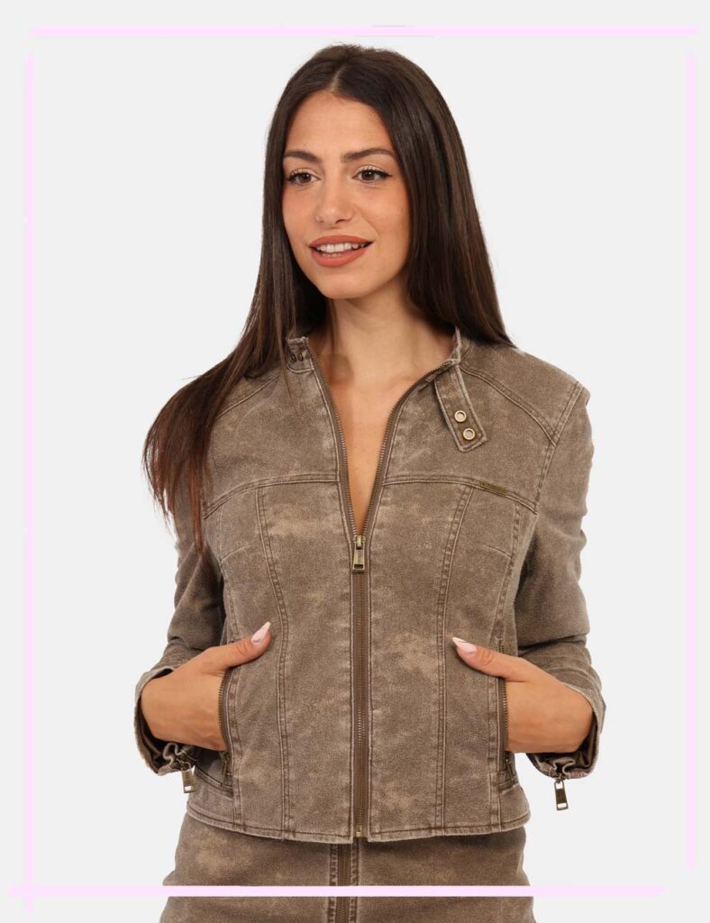 Giacca elegante da donna scontata - Giacca Guess Marrone Taglia S