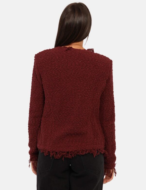 Cardigan Guess Bordeaux Taglia S - L’articolo appartiene al campionario esclusivo di stagione: pezzo unico.Cod. art. W5BR73Z