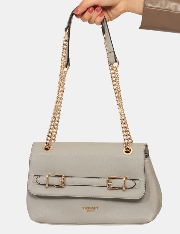 Borsa Twin Set Grigio - L’articolo appartiene al campionario esclusivo di stagione: pezzo unico.Cod. art. 252TB7015 DP CAVi