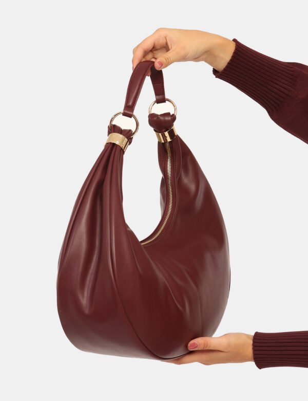 Borsa Twin Set Bordeaux - L’articolo appartiene al campionario esclusivo di stagione: pezzo unico.Cod. art. 252TB7091 DP CAV