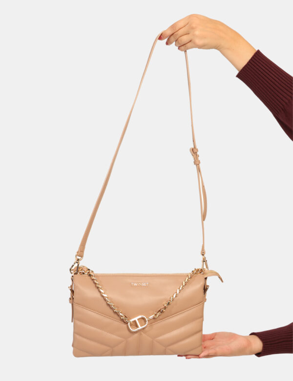 Borsa Twin Set Beige - L’articolo appartiene al campionario esclusivo di stagione: pezzo unico.Cod. art. 252TB7322 DP CAVi r
