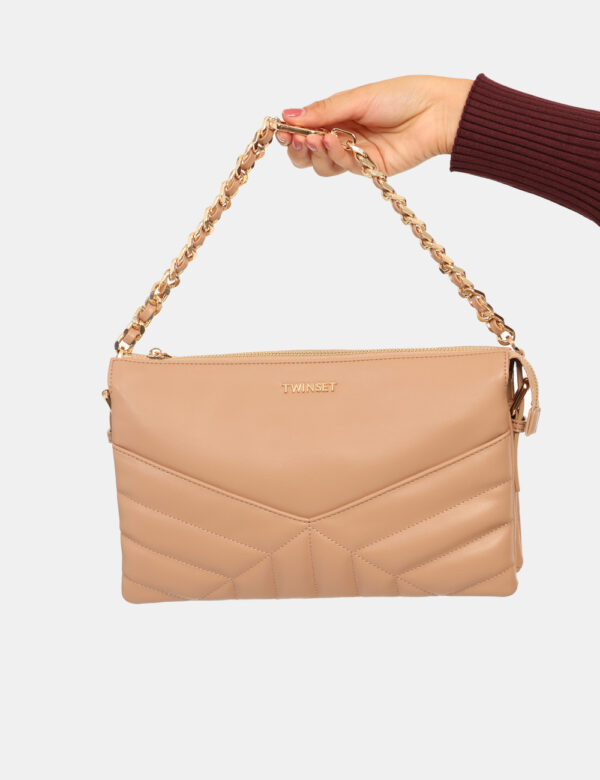 Borsa Twin Set Beige - L’articolo appartiene al campionario esclusivo di stagione: pezzo unico.Cod. art. 252TB7322 DP CAVi r