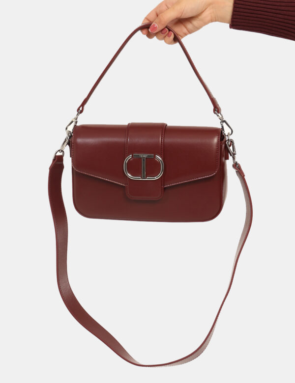 Borsa Twin Set Bordeaux - L’articolo appartiene al campionario esclusivo di stagione: pezzo unico.Cod. art. 252TB7390 DP CAV