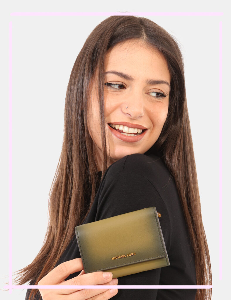 Accessori da donna - Portafoglio Michael Kors Verde