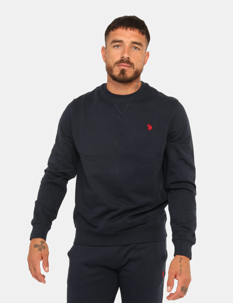 Trendyol Felpa Uomo Con Stampa Blu Navy – Tuta In Misto Cotone, Cappuccio, Vestibilità Regular