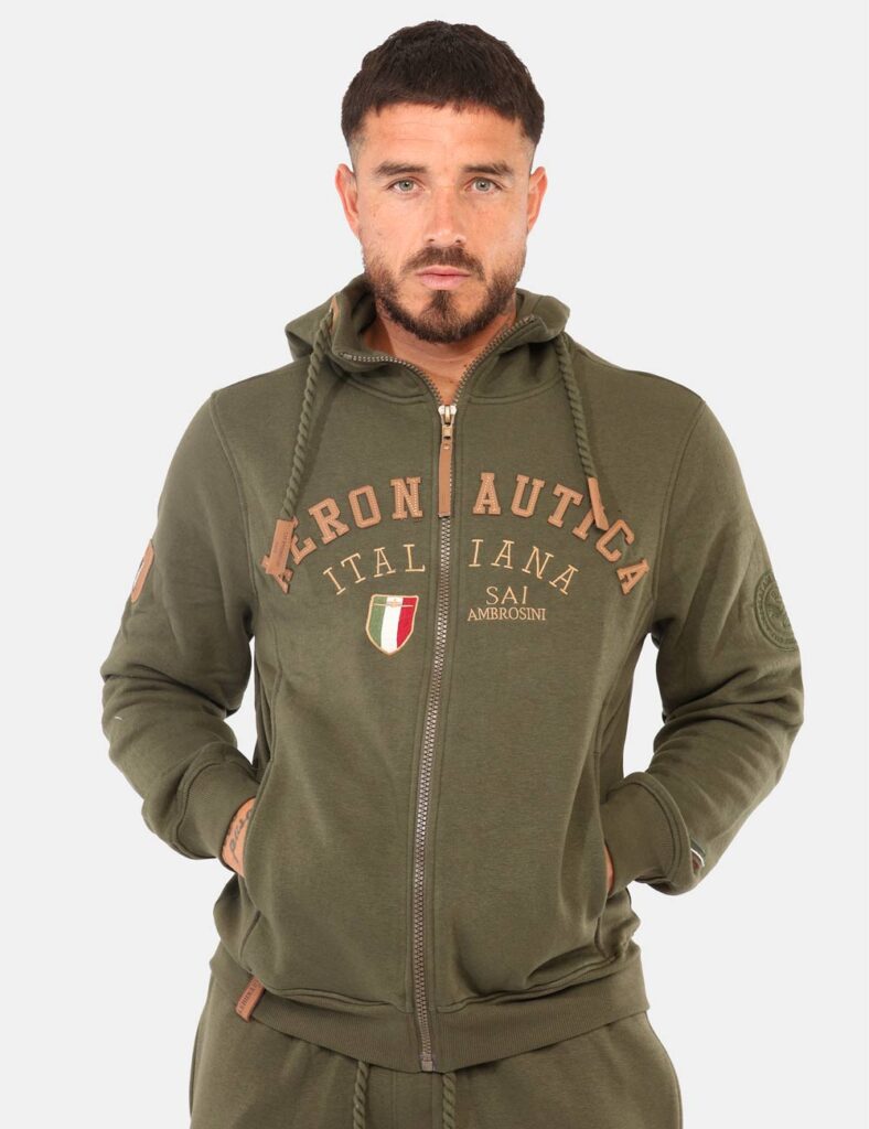 Felpa Aeronautica Italiana Verde