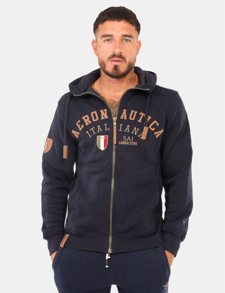 Felpa Aeronautica Italiana Blu