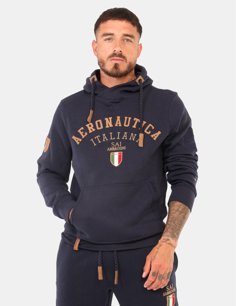 Felpa Aeronautica Italiana Blu