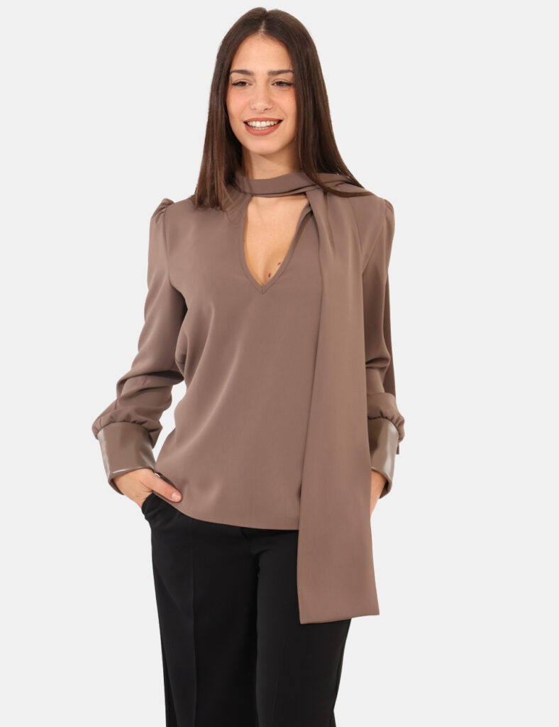 Maglia scontata - Maglia Materica Marrone