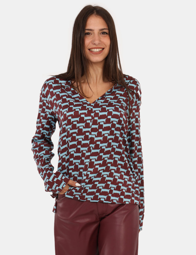 Camicia Ottod'Ame Bordeaux Taglia S