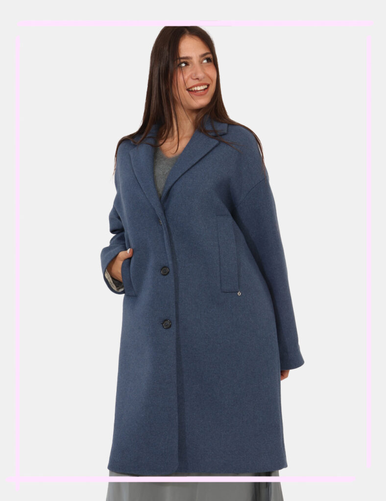 Cappotto Ottod'Ame Blu Taglia S