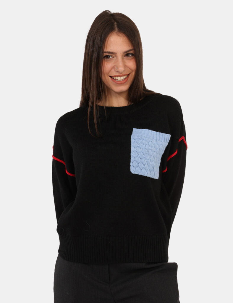 Maglione Ottod'Ame Blu Taglia S