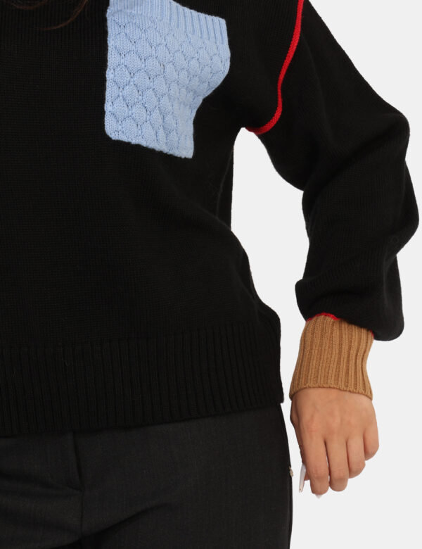 Maglione Ottod'Ame Blu Taglia S - L’articolo appartiene al campionario esclusivo di stagione: pezzo unico.Cod. art. DK9222 D