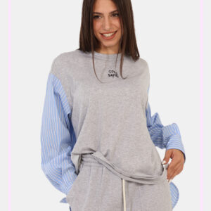 Felpa Ottod'Ame Grigio Taglia S - L’articolo appartiene al campionario esclusivo di stagione: pezzo unico.Cod. art. DM8138 D