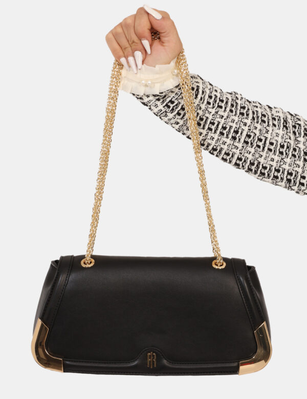 Borsa Fracomina Nero - L’articolo appartiene al campionario esclusivo di stagione: pezzo unico.Cod. art. FB25WB6001P41101 M