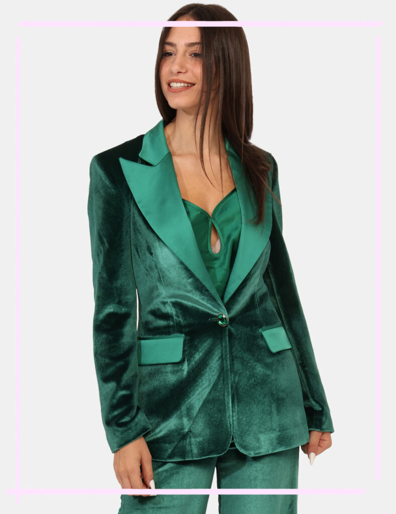 Blazer Fracomina scontato - Blazer Fracomina Verde Taglia S