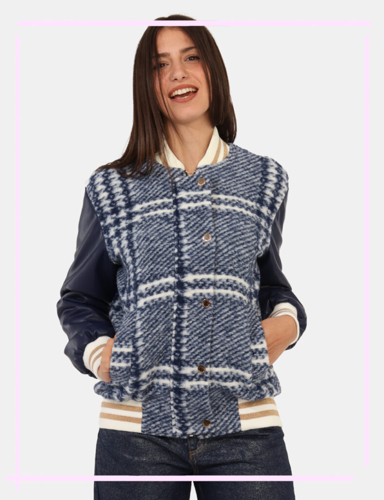 Abbigliamento donna scontato - Bomber Fracomina Blu Taglia S