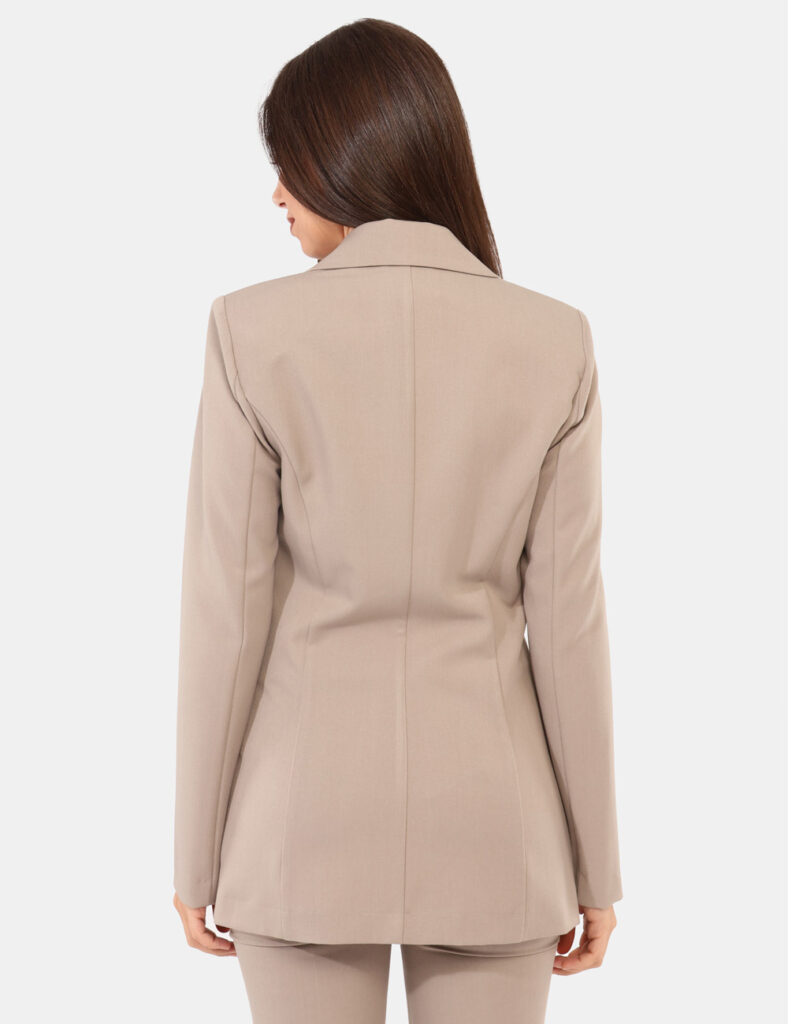 Abbigliamento donna scontato - Blazer Materica Grigio