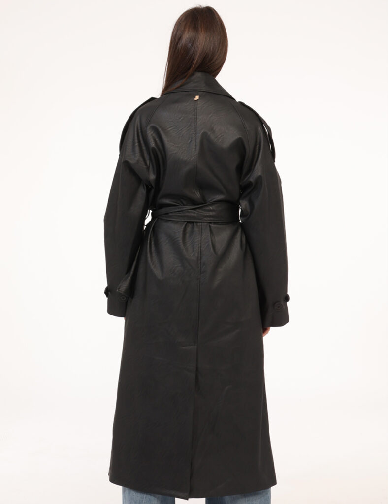Abbigliamento donna scontato - Trench Hinnominate Nero Taglia S