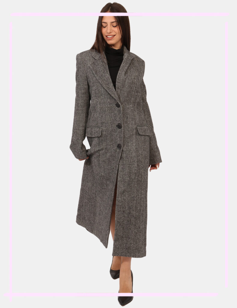 Abbigliamento donna scontato - Cappotto Hinnominate Grigio Taglia S