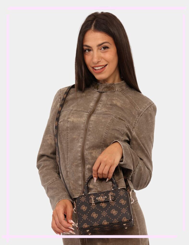 Accessori da donna - Pochette Guess Marrone