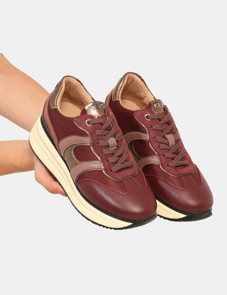 Scarpe da Donna scontate - Sneakers Keys Bordeaux