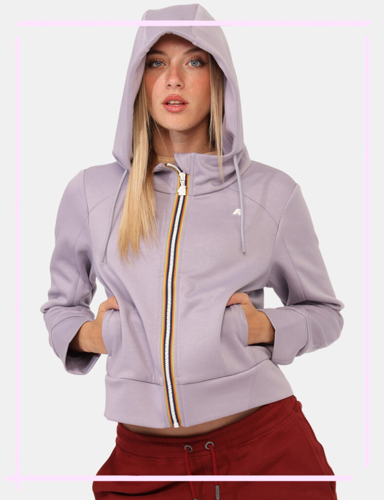 Felpa K-Way Viola Taglia S