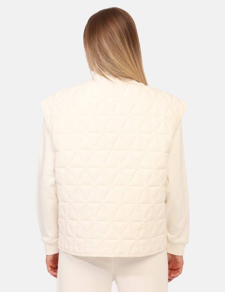 Gilet K-Way Bianco Taglia S
