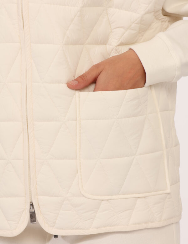 Gilet K-Way Bianco Taglia S - L’articolo appartiene al campionario esclusivo di stagione: pezzo unico.Cod. art. K2142IW GI C