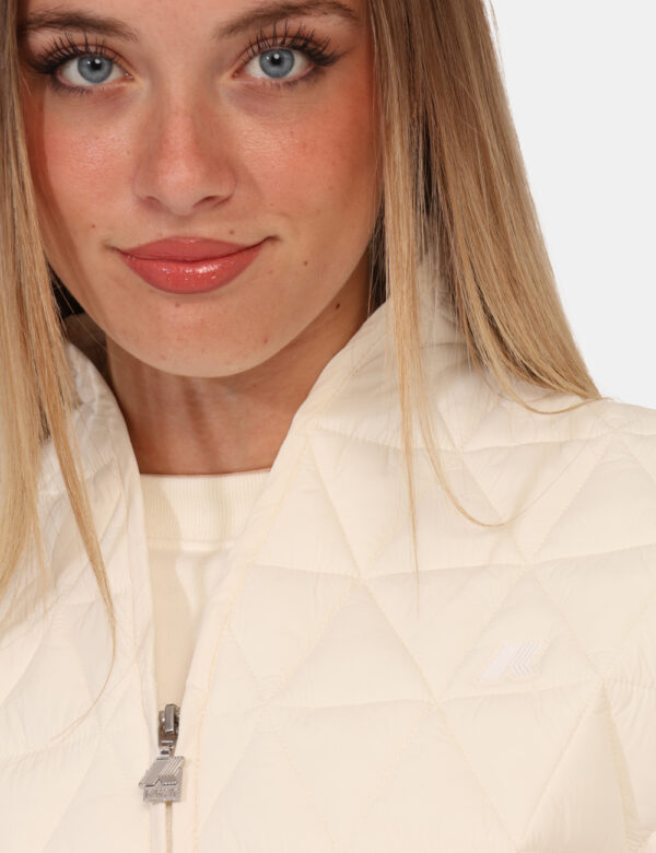 Gilet K-Way Bianco Taglia S - L’articolo appartiene al campionario esclusivo di stagione: pezzo unico.Cod. art. K2142IW GI C