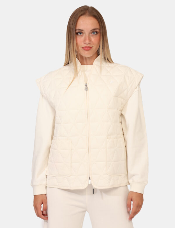 Gilet K-Way Bianco Taglia S - L’articolo appartiene al campionario esclusivo di stagione: pezzo unico.Cod. art. K2142IW GI C